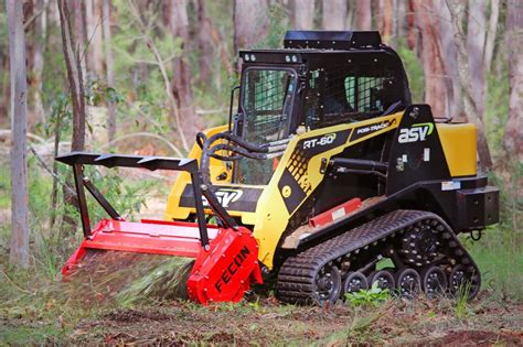 skid steer with mulching head|skid steer mounted forestry mulcher.